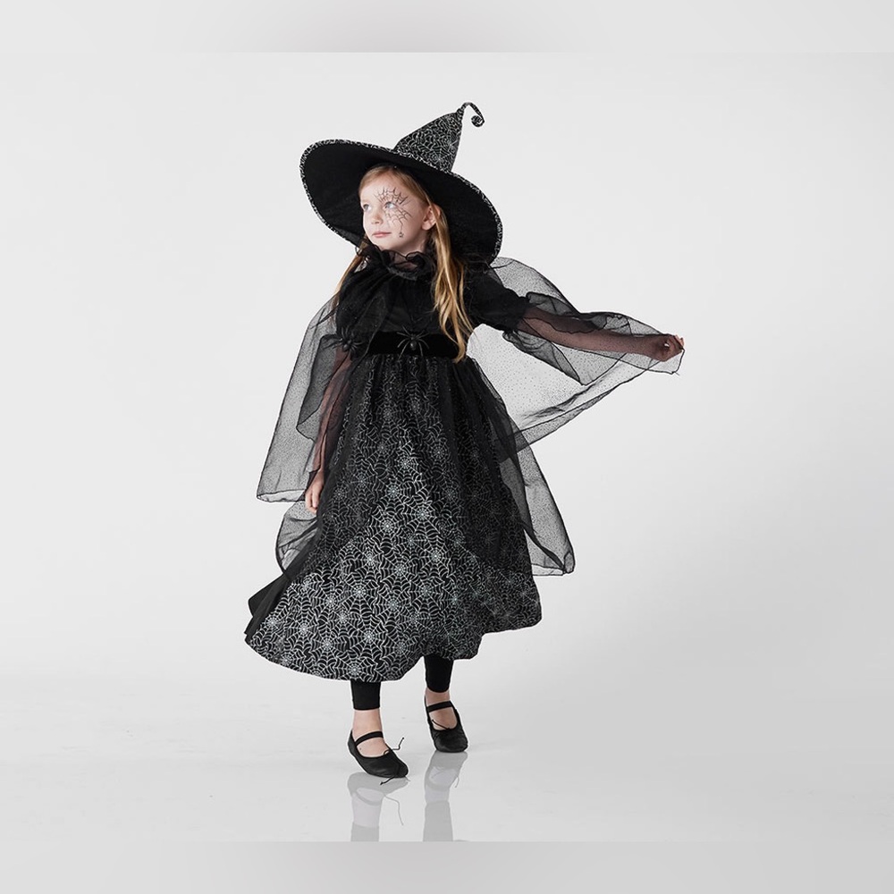 Pottery Barn Kids Glow-in-the-Dark Witch Halloween Costume 4-6Y